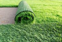 Contoh Pemasangan Rumput Sintetis
