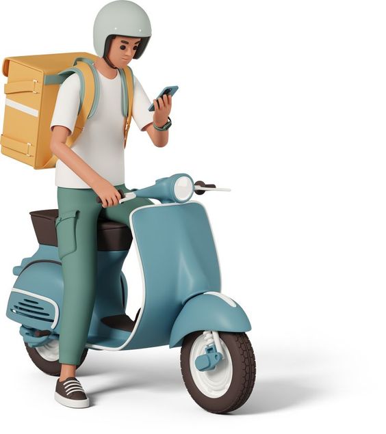 Kurir Pengiriman barang parcel menghubungi chat whasapp ke pelanggan penerima paket