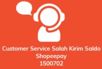 Nomor yang bisa dihubungi untuk CS Salah Kirim Saldo ShopeePay