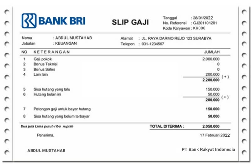 Gaji Di Bank BRI Homecare24