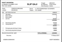 Contoh Slip Gaji PT