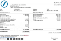 Contoh Slip Gaji PT Djarum