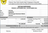 Contoh Slip Gaji Tenaga Honorer