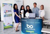 Karyawan Teller dan Staf Lainnya di Bank Amar Indonesia