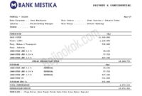Contoh Slip Gaji Bank Mestika Dharma