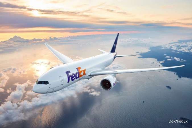 Pesawat khusus logistik pengiriman FedEx International