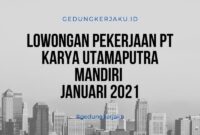 Gaji PT Karya Utamaputra Mandiri Terbaru