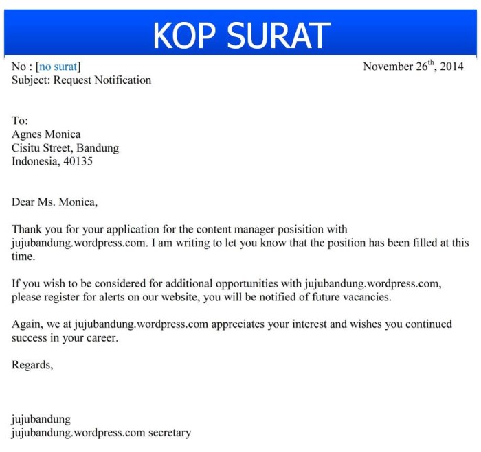 memahami format surat lamaran Amerika