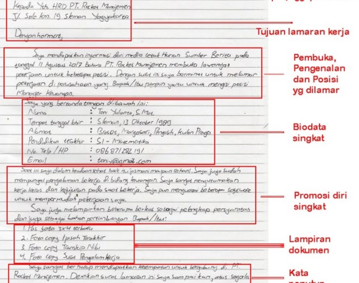 keunikan surat lamaran efektif terbaru