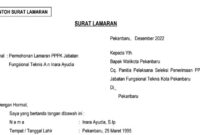 surat lamaran untuk pekerjaan teknis