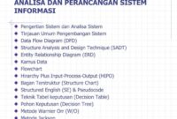 analisis dan pengembangan sistem informasi terbaru