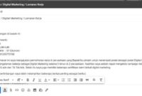 menulis lamaran kerja email terbaru