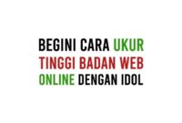 Web ukur tinggi badan dengan idol