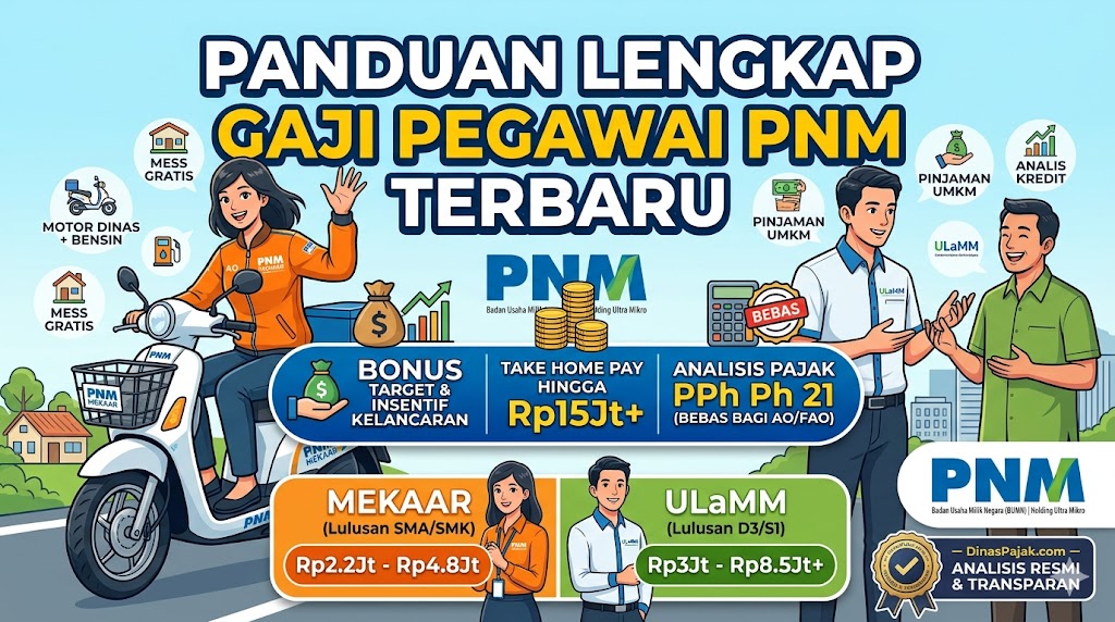 Gaji Pegawai PNM Terbaru