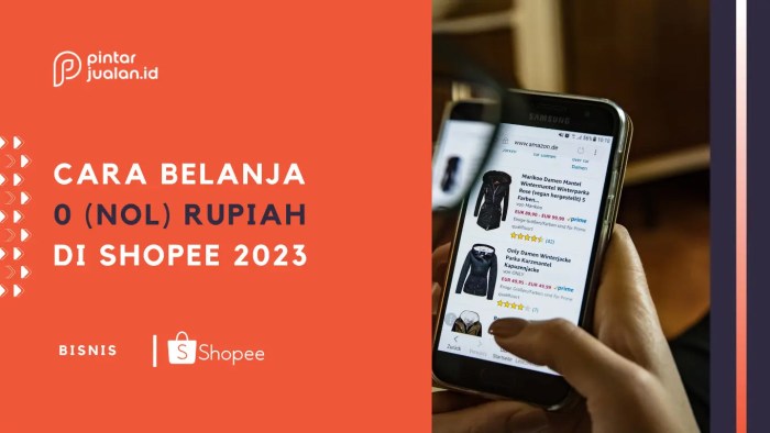 Cara belanja 0 rupiah di shopee untuk pengguna lama