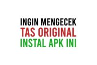 Aplikasi cek nomor seri tas