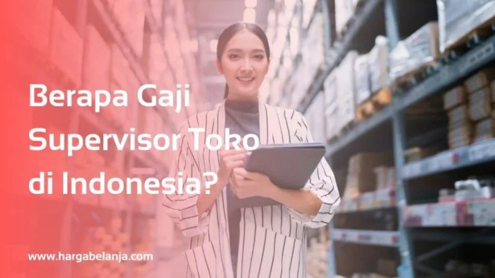 Gaji supervisor toko superindo