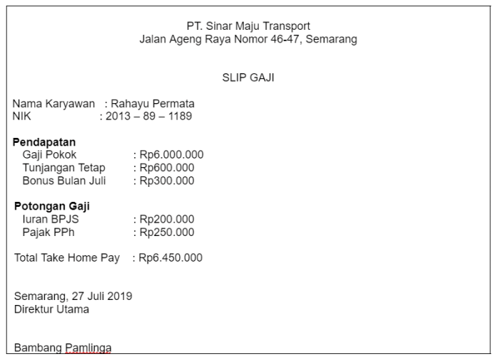 Gaji tetap superindo