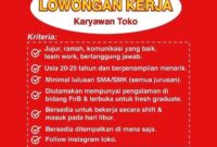 Gaji Karyawan Toko Bunga Sembako