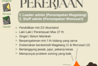 Gaji Karyawan CV Kencana Abadi Mandiri