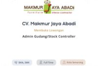 Gaji Karyawan CV Harapan Jaya Makmur