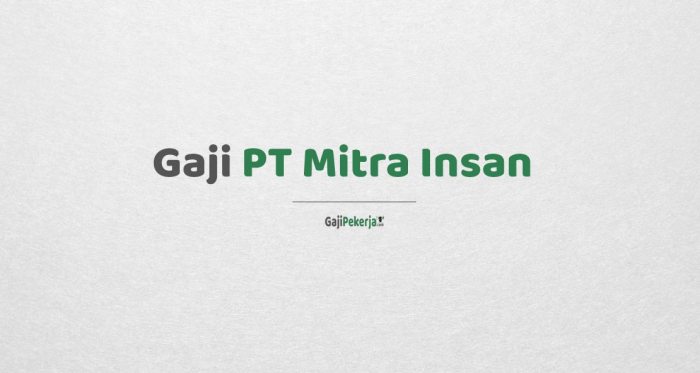 Gaji Karyawan Toko Sembako Mitra Sejahtera