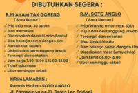 Gaji Karyawan Warung Makan Soto Semarang Pak No