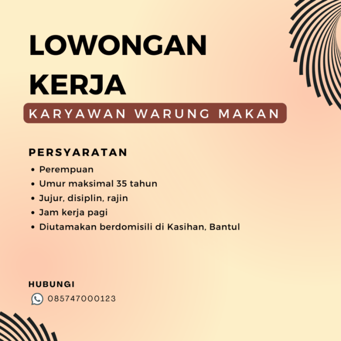 Gaji Karyawan Warung Makan Sate Blora Cirebon