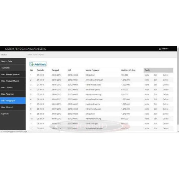 Gaji Karyawan Web Tech Computer