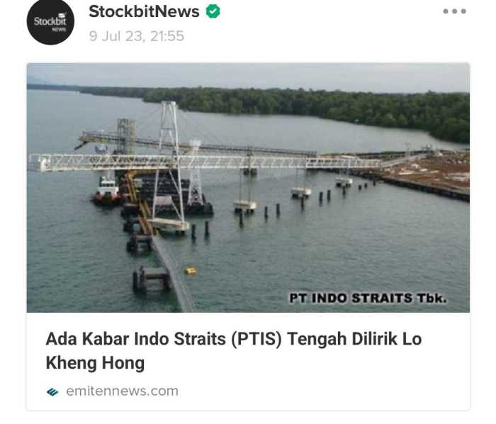 Gaji PT Indo Straits Tbk