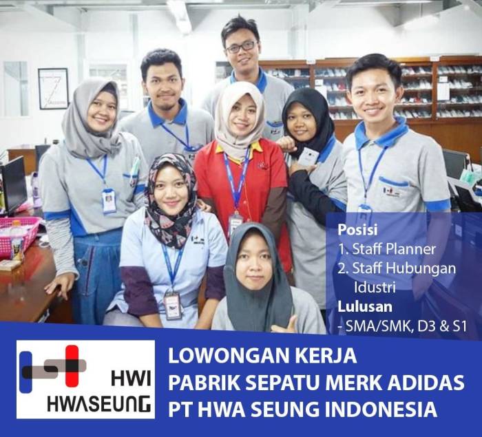 PT. Hwa Seung Indonesia (Sepatu Adidas) - informasikarir - Medium Gaji PT Hwa Seung Indonesia