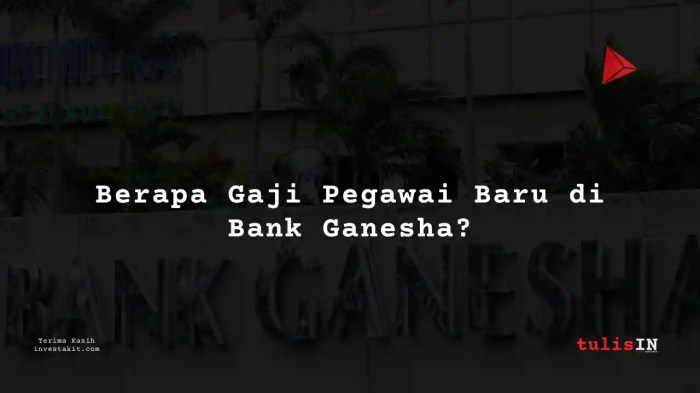Gaji PT Bank Ganesha