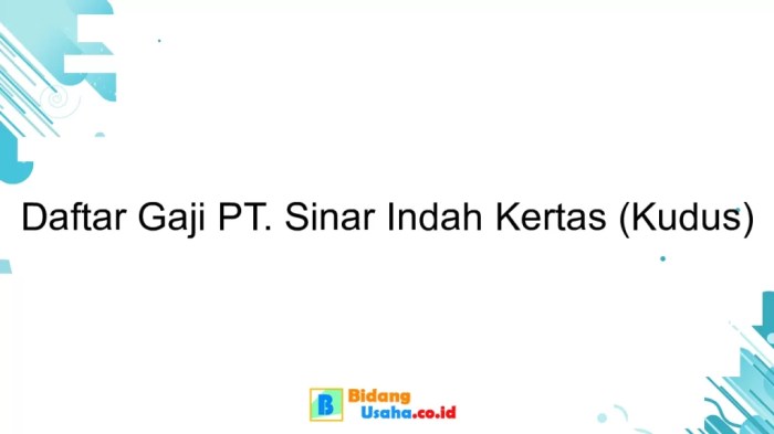 Gaji PT Rafian Sinar Korindo
