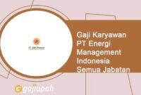Gaji PT Data Energy Infomedia