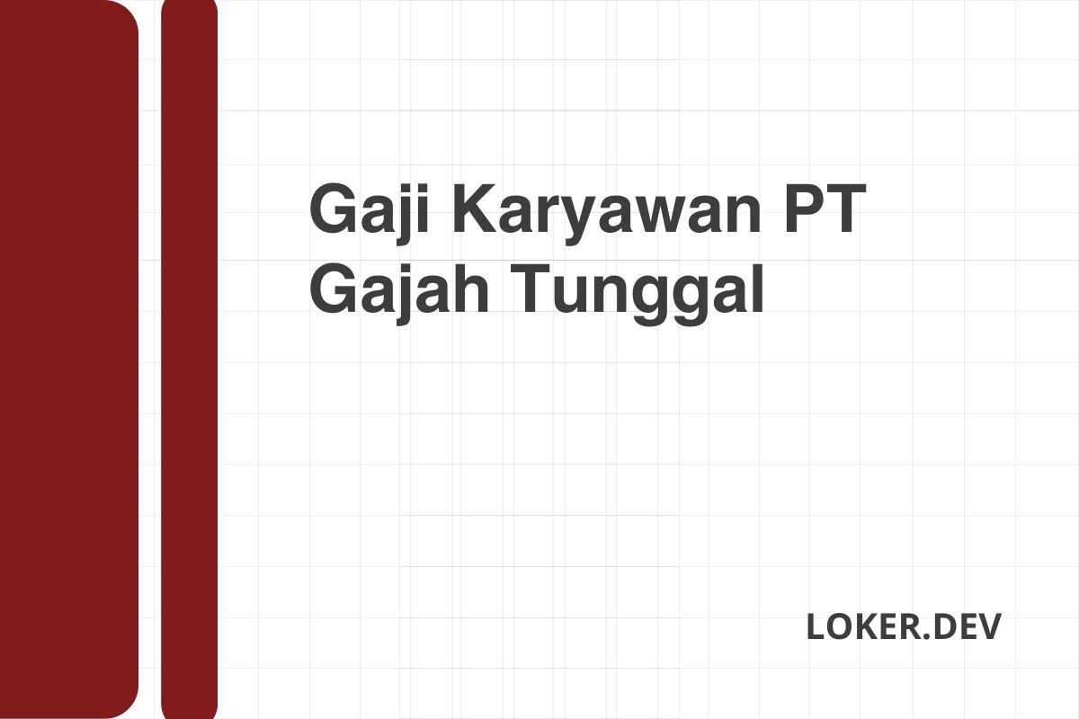 Gaji PT Pentaplast Multi Jaya