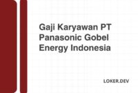Gaji PT Panasonic Shikoku Electronics Indonesia