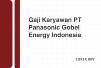 Gaji PT Panasonic Industrial Asia Pte Ltd