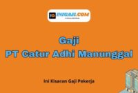 Gaji PT Catur Putraharmonis