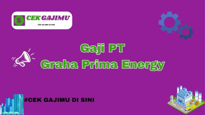 Gaji PT Graha Prima Energy Terbaru Tahun 2024 Semua Divisi Tahun 2025 ... Gaji PT Graha Prima Energy