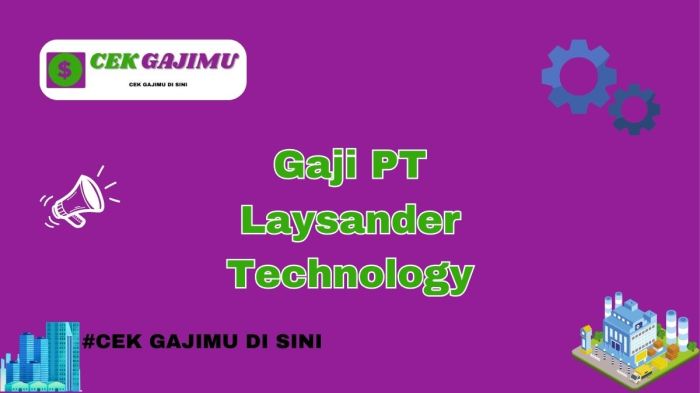 Gaji PT Laysander Technology Semua Jabatan Tahun 2024 Semua Jabatan ... Gaji PT Laysander Technology