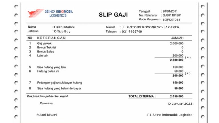 Gaji PT Seino Indomobil Logistics Dan Cek Lowongan Gaji PT Walser Automotive Textiles