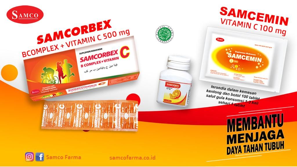 Jual SAMCEMIN Vitamin C 100mg ISI 100 TABLET - PT SAMCO FARMA | Shopee ... Gaji PT Samco Farma